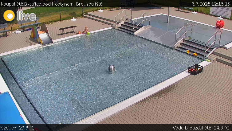 Koupaliště Bystřice pod Hostýnem - Brouzdaliště - 6.7.2025 v 12:15 Koupaliště Bystřice pod Hostýnem - Brouzdaliště - 6.7.2025 v 12:15