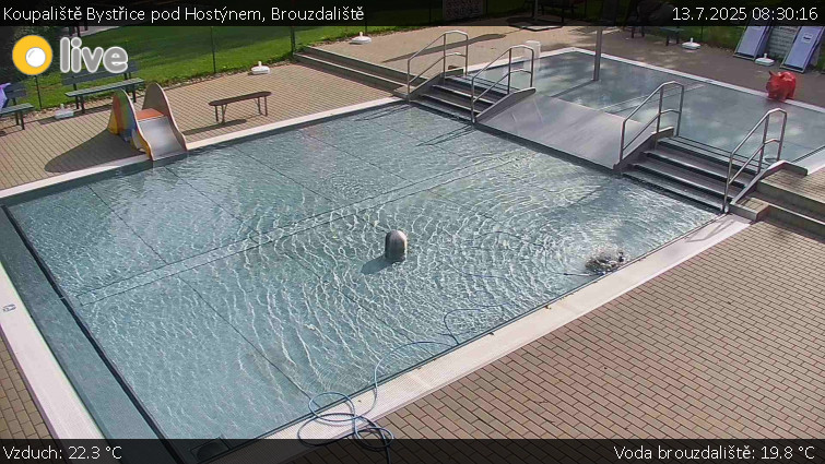 Koupaliště Bystřice pod Hostýnem - Brouzdaliště - 13.7.2025 v 08:30 Koupaliště Bystřice pod Hostýnem - Brouzdaliště - 13.7.2025 v 08:30