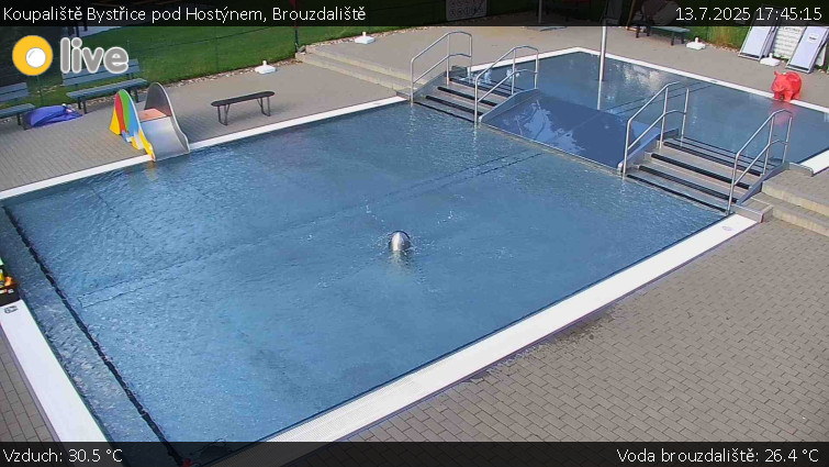 Koupaliště Bystřice pod Hostýnem - Brouzdaliště - 13.7.2025 v 17:45 Koupaliště Bystřice pod Hostýnem - Brouzdaliště - 13.7.2025 v 17:45