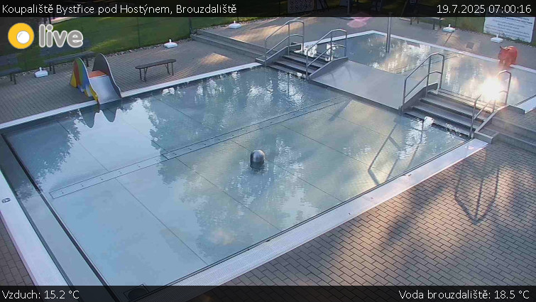 Koupaliště Bystřice pod Hostýnem - Brouzdaliště - 19.7.2025 v 07:00