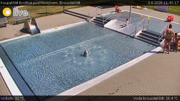 Koupaliště Bystřice pod Hostýnem - Brouzdaliště - 3.8.2026 v 11:45
