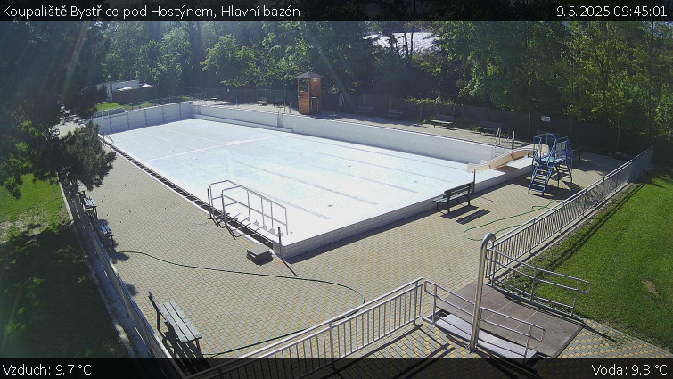 Koupaliště Bystřice pod Hostýnem - Hlavní bazén - 9.5.2025 v 09:45 Koupaliště Bystřice pod Hostýnem - Hlavní bazén - 9.5.2025 v 09:45