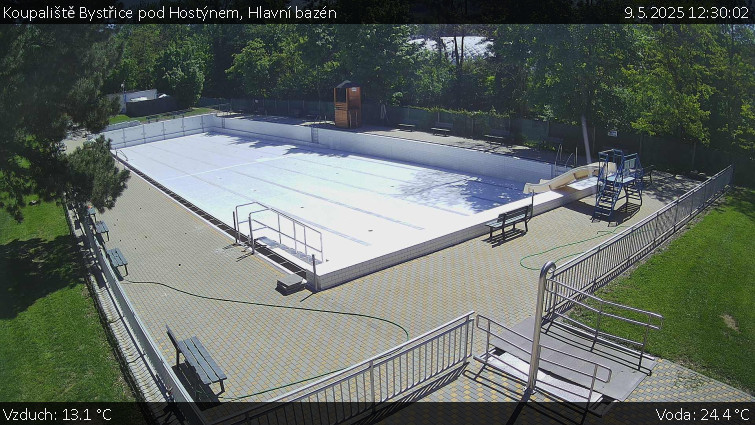 Koupaliště Bystřice pod Hostýnem - Hlavní bazén - 9.5.2025 v 12:30 Koupaliště Bystřice pod Hostýnem - Hlavní bazén - 9.5.2025 v 12:30
