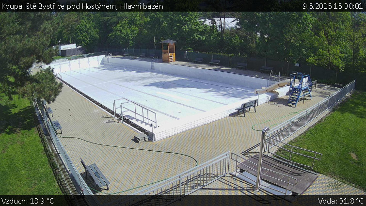 Koupaliště Bystřice pod Hostýnem - Hlavní bazén - 9.5.2025 v 15:30 Koupaliště Bystřice pod Hostýnem - Hlavní bazén - 9.5.2025 v 15:30