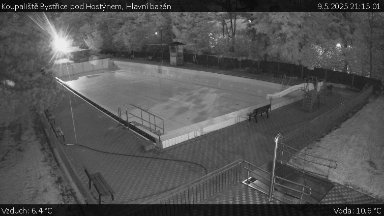 Koupaliště Bystřice pod Hostýnem - Hlavní bazén - 9.5.2025 v 21:15 Koupaliště Bystřice pod Hostýnem - Hlavní bazén - 9.5.2025 v 21:15