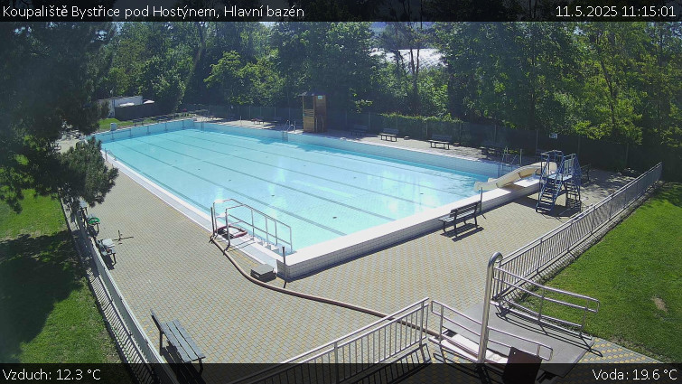 Koupaliště Bystřice pod Hostýnem - Hlavní bazén - 11.5.2025 v 11:15 Koupaliště Bystřice pod Hostýnem - Hlavní bazén - 11.5.2025 v 11:15