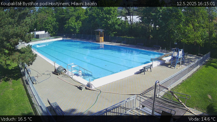 Koupaliště Bystřice pod Hostýnem - Hlavní bazén - 12.5.2025 v 16:15 Koupaliště Bystřice pod Hostýnem - Hlavní bazén - 12.5.2025 v 16:15