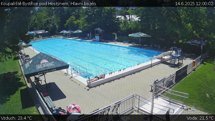 Koupaliště Bystřice pod Hostýnem - Hlavní bazén - 14.6.2025 v 12:00 Koupaliště Bystřice pod Hostýnem - Hlavní bazén - 14.6.2025 v 12:00