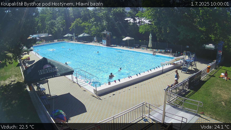 Koupaliště Bystřice pod Hostýnem - Hlavní bazén - 1.7.2025 v 10:00 Koupaliště Bystřice pod Hostýnem - Hlavní bazén - 1.7.2025 v 10:00