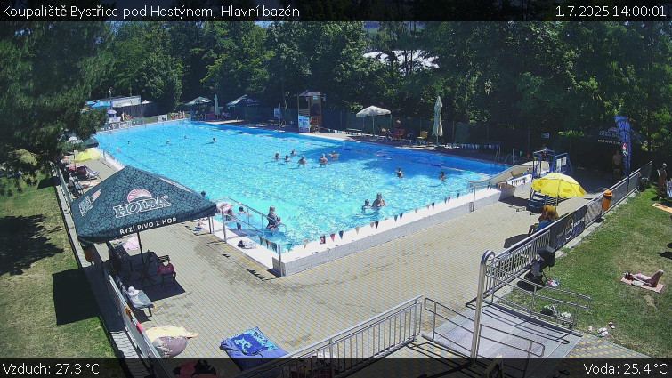Koupaliště Bystřice pod Hostýnem - Hlavní bazén - 1.7.2025 v 14:00 Koupaliště Bystřice pod Hostýnem - Hlavní bazén - 1.7.2025 v 14:00
