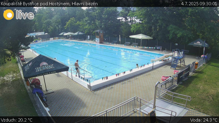 Koupaliště Bystřice pod Hostýnem - Hlavní bazén - 4.7.2025 v 09:30 Koupaliště Bystřice pod Hostýnem - Hlavní bazén - 4.7.2025 v 09:30