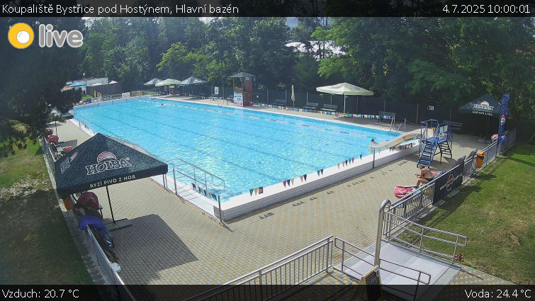 Koupaliště Bystřice pod Hostýnem - Hlavní bazén - 4.7.2025 v 10:00 Koupaliště Bystřice pod Hostýnem - Hlavní bazén - 4.7.2025 v 10:00