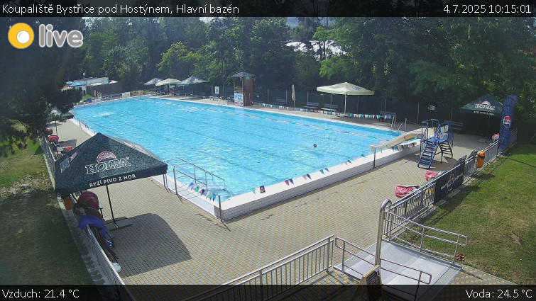 Koupaliště Bystřice pod Hostýnem - Hlavní bazén - 4.7.2025 v 10:15 Koupaliště Bystřice pod Hostýnem - Hlavní bazén - 4.7.2025 v 10:15