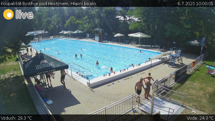 Koupaliště Bystřice pod Hostýnem - Hlavní bazén - 6.7.2025 v 10:00 Koupaliště Bystřice pod Hostýnem - Hlavní bazén - 6.7.2025 v 10:00