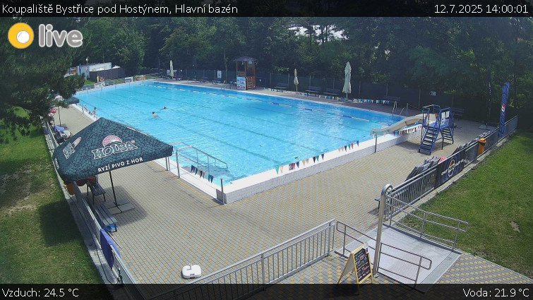 Koupaliště Bystřice pod Hostýnem - Hlavní bazén - 12.7.2025 v 14:00 Koupaliště Bystřice pod Hostýnem - Hlavní bazén - 12.7.2025 v 14:00