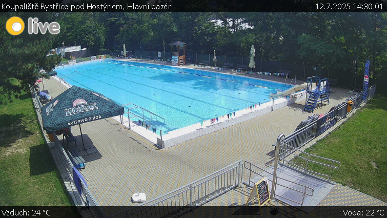 Koupaliště Bystřice pod Hostýnem - Hlavní bazén - 12.7.2025 v 14:30 Koupaliště Bystřice pod Hostýnem - Hlavní bazén - 12.7.2025 v 14:30