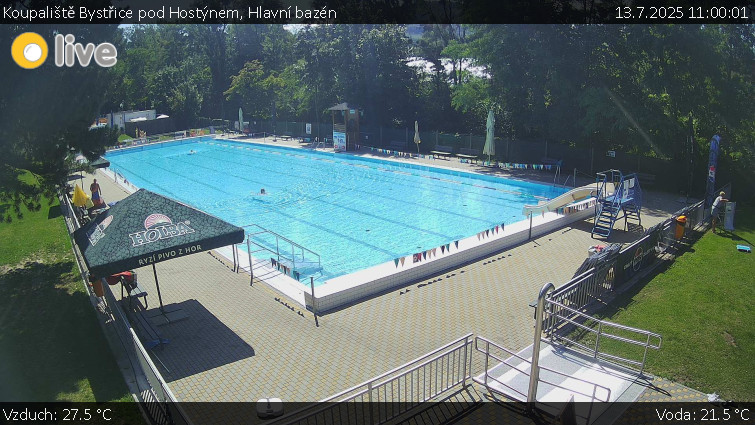 Koupaliště Bystřice pod Hostýnem - Hlavní bazén - 13.7.2025 v 11:00 Koupaliště Bystřice pod Hostýnem - Hlavní bazén - 13.7.2025 v 11:00