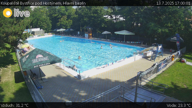 Koupaliště Bystřice pod Hostýnem - Hlavní bazén - 13.7.2025 v 17:00 Koupaliště Bystřice pod Hostýnem - Hlavní bazén - 13.7.2025 v 17:00