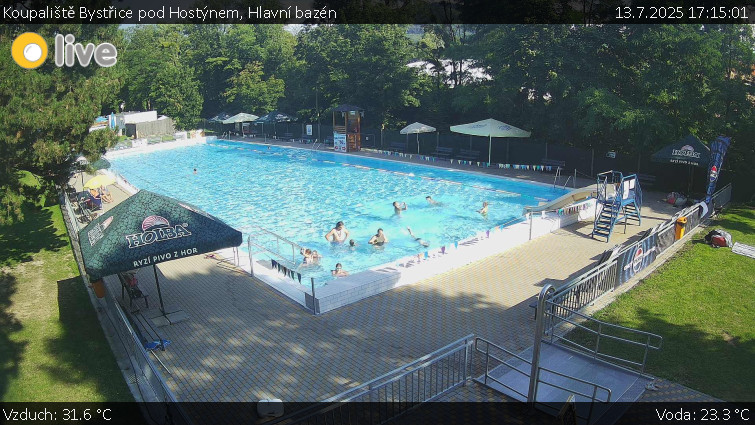 Koupaliště Bystřice pod Hostýnem - Hlavní bazén - 13.7.2025 v 17:15 Koupaliště Bystřice pod Hostýnem - Hlavní bazén - 13.7.2025 v 17:15
