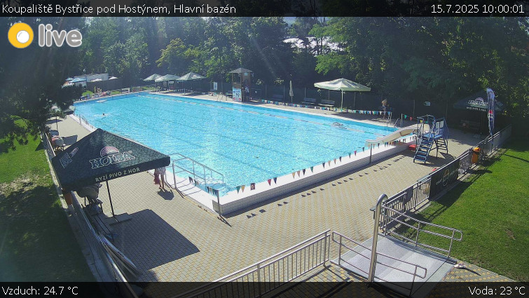 Koupaliště Bystřice pod Hostýnem - Hlavní bazén - 15.7.2025 v 10:00 Koupaliště Bystřice pod Hostýnem - Hlavní bazén - 15.7.2025 v 10:00
