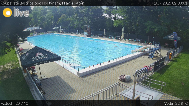 Koupaliště Bystřice pod Hostýnem - Hlavní bazén - 16.7.2025 v 09:30 Koupaliště Bystřice pod Hostýnem - Hlavní bazén - 16.7.2025 v 09:30