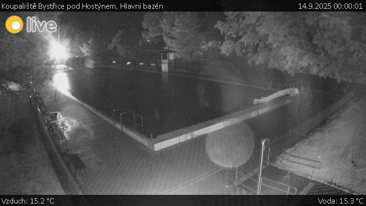 Koupaliště Bystřice pod Hostýnem - Hlavní bazén - 14.9.2025 v 00:00