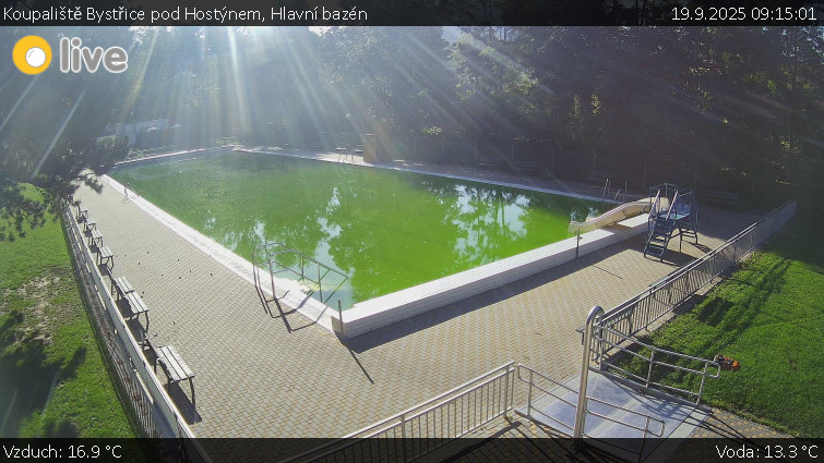 Koupaliště Bystřice pod Hostýnem - Hlavní bazén - 19.9.2025 v 09:15