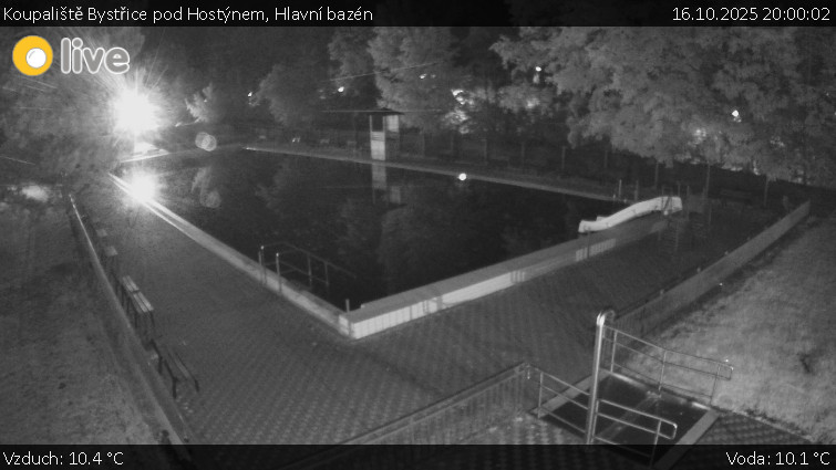 Koupaliště Bystřice pod Hostýnem - Hlavní bazén - 16.10.2025 v 20:00 Koupaliště Bystřice pod Hostýnem - Hlavní bazén - 16.10.2025 v 20:00