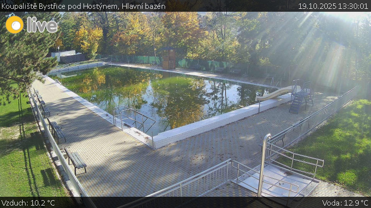 Koupaliště Bystřice pod Hostýnem - Hlavní bazén - 19.10.2025 v 13:30 Koupaliště Bystřice pod Hostýnem - Hlavní bazén - 19.10.2025 v 13:30
