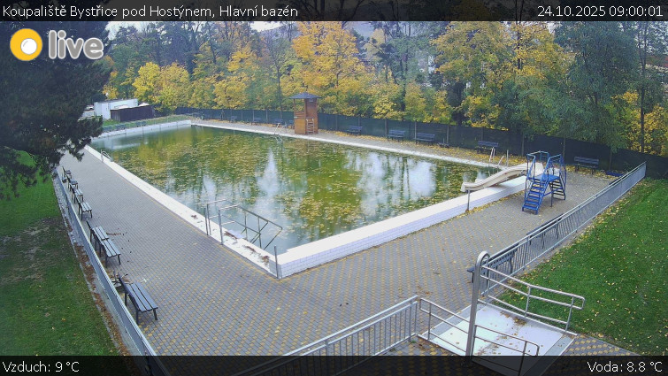 Koupaliště Bystřice pod Hostýnem - Hlavní bazén - 24.10.2025 v 09:00 Koupaliště Bystřice pod Hostýnem - Hlavní bazén - 24.10.2025 v 09:00
