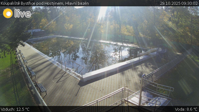 Koupaliště Bystřice pod Hostýnem - Hlavní bazén - 29.10.2025 v 09:30 Koupaliště Bystřice pod Hostýnem - Hlavní bazén - 29.10.2025 v 09:30