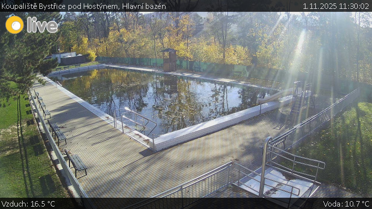 Koupaliště Bystřice pod Hostýnem - Hlavní bazén - 1.11.2025 v 11:30 Koupaliště Bystřice pod Hostýnem - Hlavní bazén - 1.11.2025 v 11:30