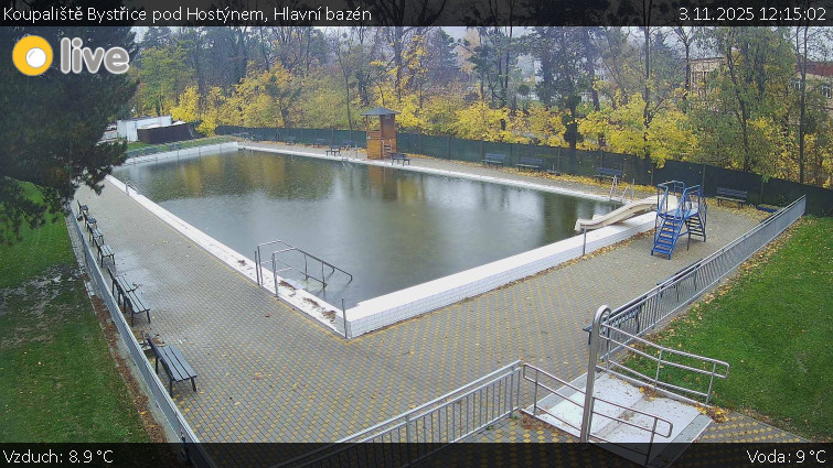 Koupaliště Bystřice pod Hostýnem - Hlavní bazén - 3.11.2025 v 12:15