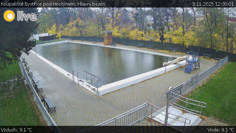 Koupaliště Bystřice pod Hostýnem - Hlavní bazén - 3.11.2025 v 12:30
