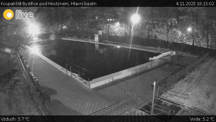 Koupaliště Bystřice pod Hostýnem - Hlavní bazén - 4.11.2025 v 18:15