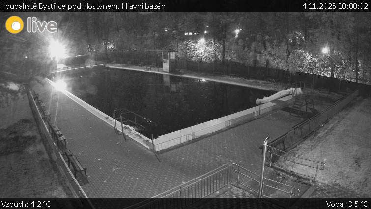 Koupaliště Bystřice pod Hostýnem - Hlavní bazén - 4.11.2025 v 20:00