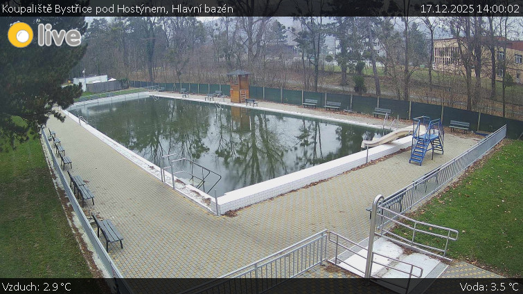 Koupaliště Bystřice pod Hostýnem - Hlavní bazén - 17.12.2025 v 14:00