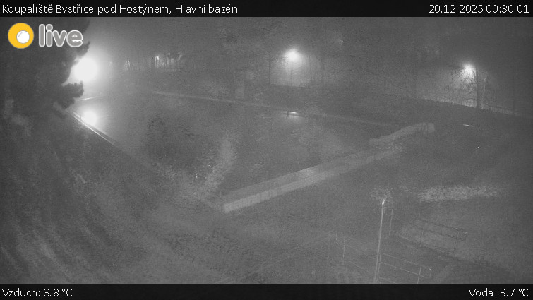 Koupaliště Bystřice pod Hostýnem - Hlavní bazén - 20.12.2025 v 00:30