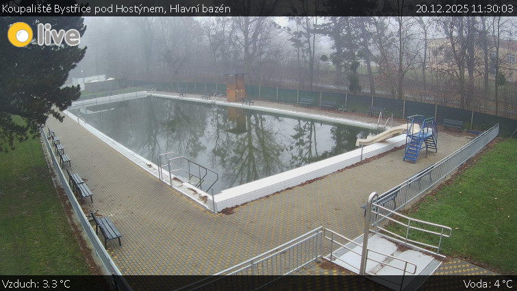 Koupaliště Bystřice pod Hostýnem - Hlavní bazén - 20.12.2025 v 11:30