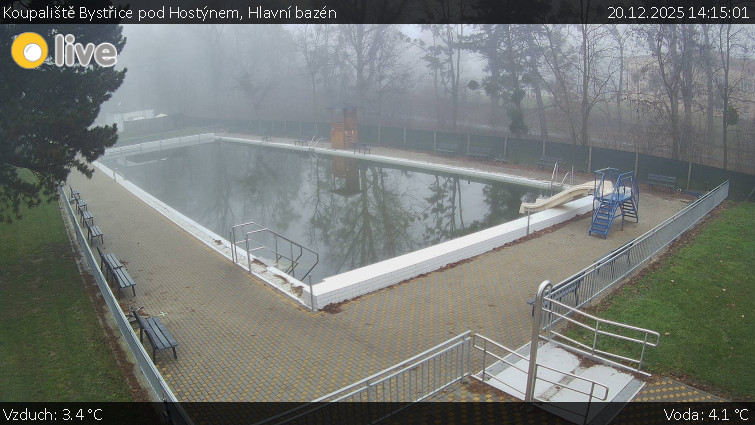 Koupaliště Bystřice pod Hostýnem - Hlavní bazén - 20.12.2025 v 14:15