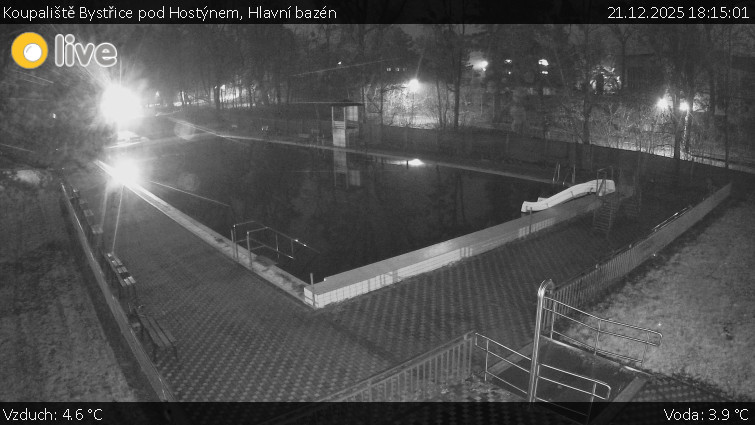 Koupaliště Bystřice pod Hostýnem - Hlavní bazén - 21.12.2025 v 18:15