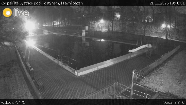 Koupaliště Bystřice pod Hostýnem - Hlavní bazén - 21.12.2025 v 19:00