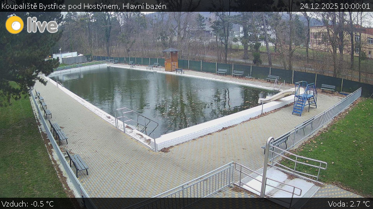 Koupaliště Bystřice pod Hostýnem - Hlavní bazén - 24.12.2025 v 10:00