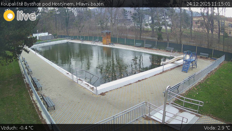 Koupaliště Bystřice pod Hostýnem - Hlavní bazén - 24.12.2025 v 11:15