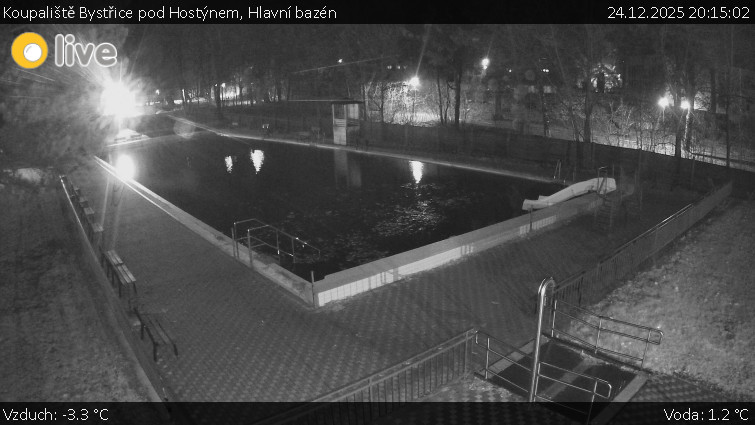 Koupaliště Bystřice pod Hostýnem - Hlavní bazén - 24.12.2025 v 20:15