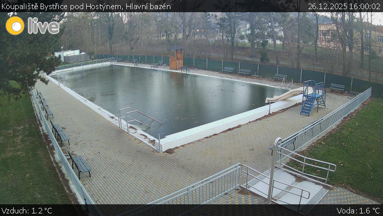 Koupaliště Bystřice pod Hostýnem - Hlavní bazén - 26.12.2025 v 16:00