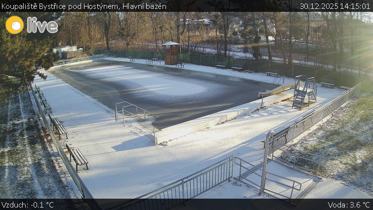 Koupaliště Bystřice pod Hostýnem - Hlavní bazén - 30.12.2025 v 14:15