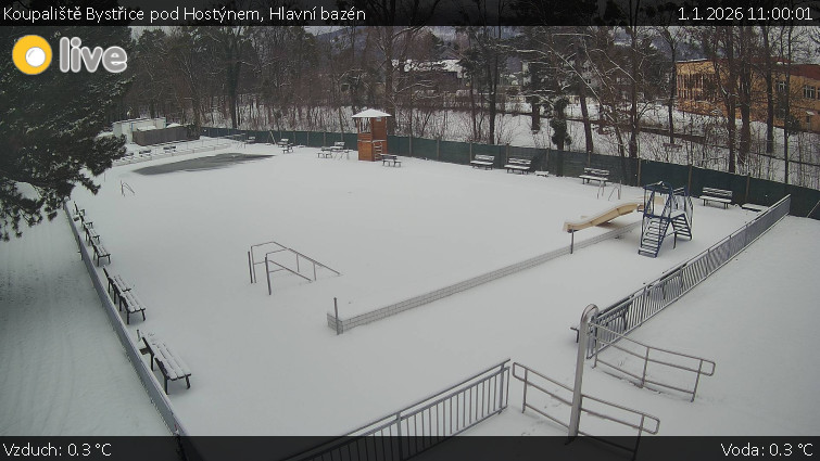 Koupaliště Bystřice pod Hostýnem - Hlavní bazén - 1.1.2026 v 11:00
