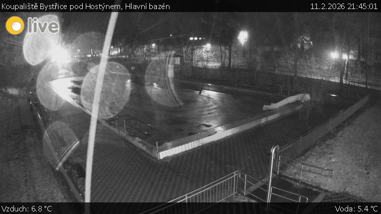Koupaliště Bystřice pod Hostýnem - Hlavní bazén - 11.2.2026 v 21:45