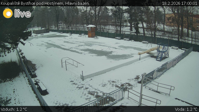 Koupaliště Bystřice pod Hostýnem - Hlavní bazén - 18.2.2026 v 17:00